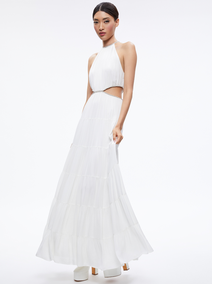 MYRTICE EMBELLISHED CUT OUT MAXI DRESS - OFF WHITE image 2 - Alice And Olivia