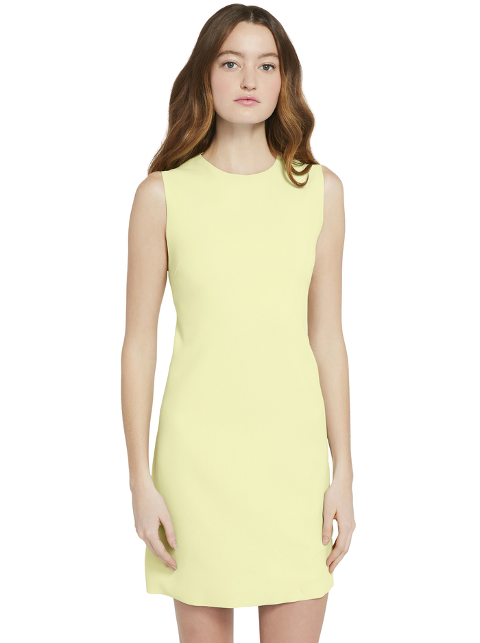 COLEY CREW NECK MINI DRESS - DAFFODIL image 2 - Alice And Olivia