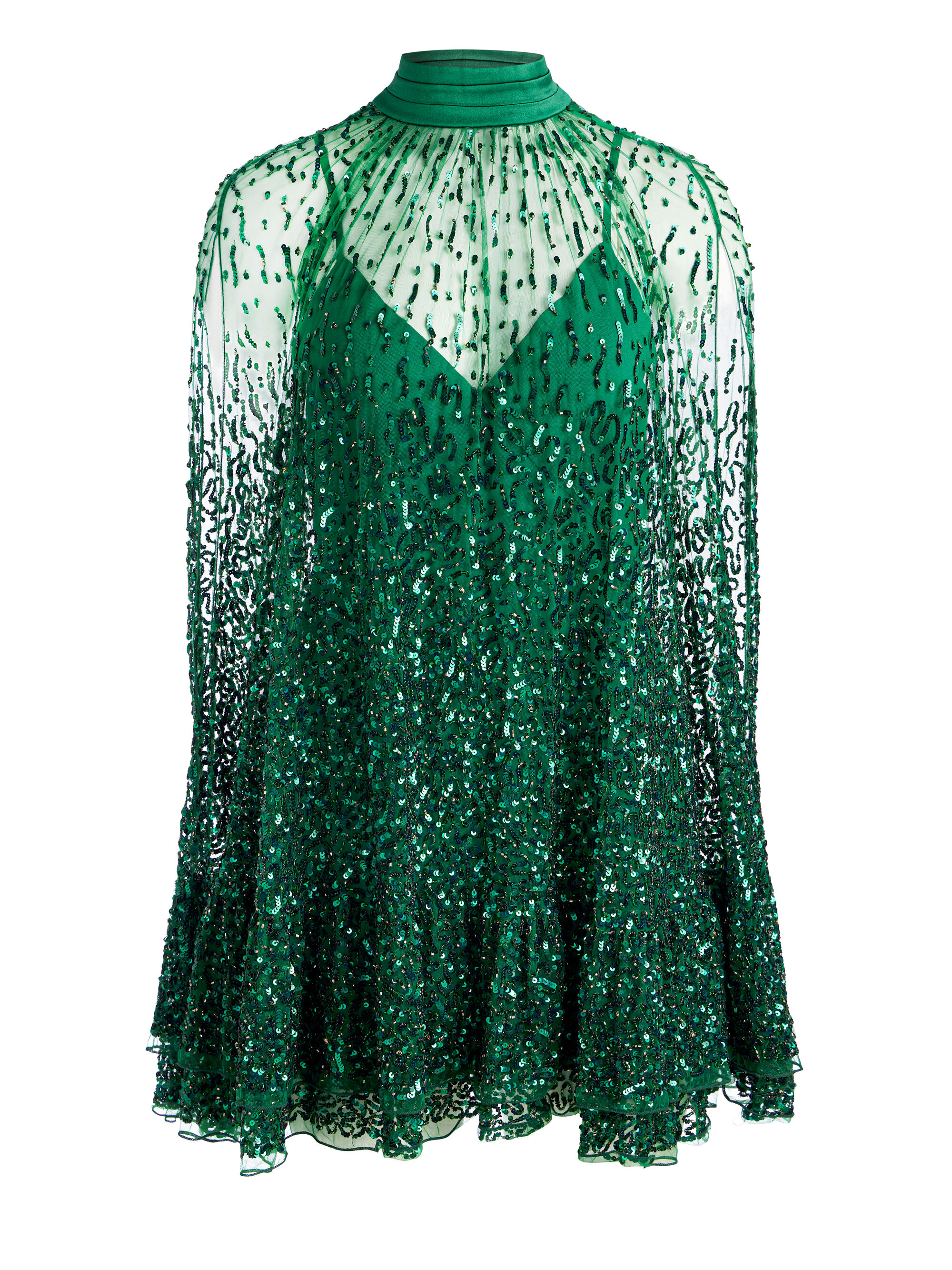ZenithZest Smocked Cape Dress