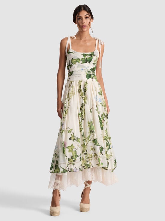 HAVEN FLARED MIDI DRESS