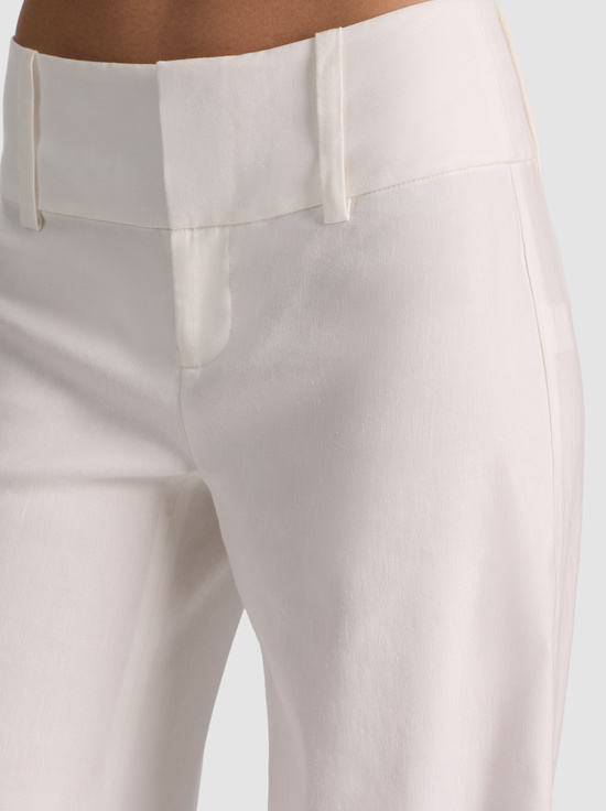 OFF WHITE-OLIVIA WIDE LEG LINEN PANT