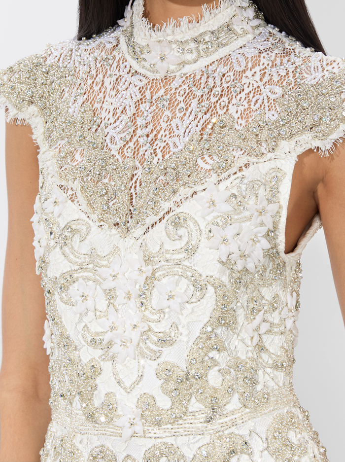 PRIA MINI GOWN - OFF WHITE image 4 - Alice And Olivia