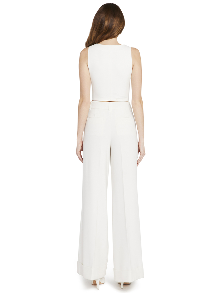 DONNA CROPPED VEST - OFF WHITE image 2 - Alice And Olivia