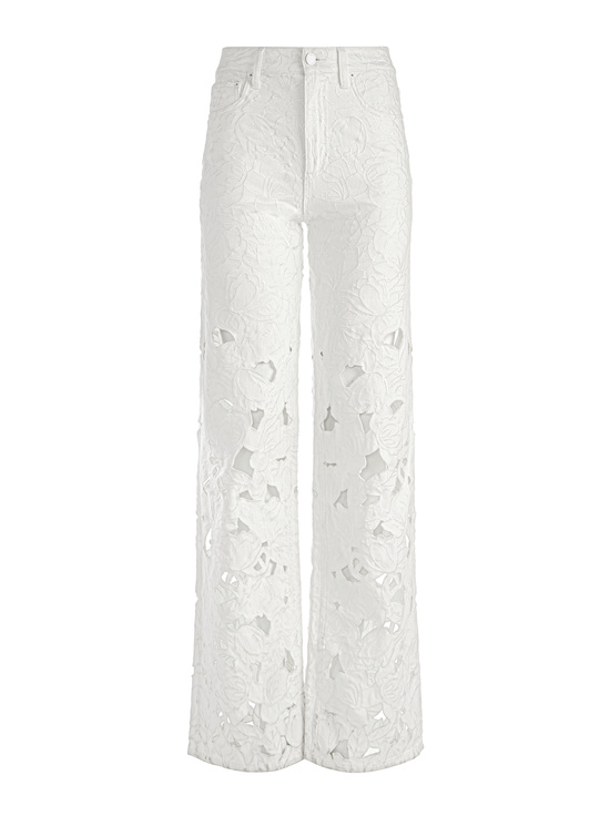 OFF WHITE-WEEZY EYELET JEAN