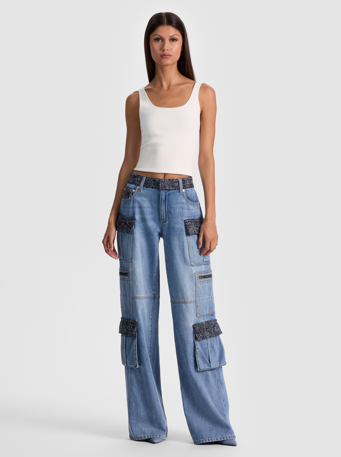 CAY CARGO JEAN - CELINE VINTAGE image 1 - Alice And Olivia