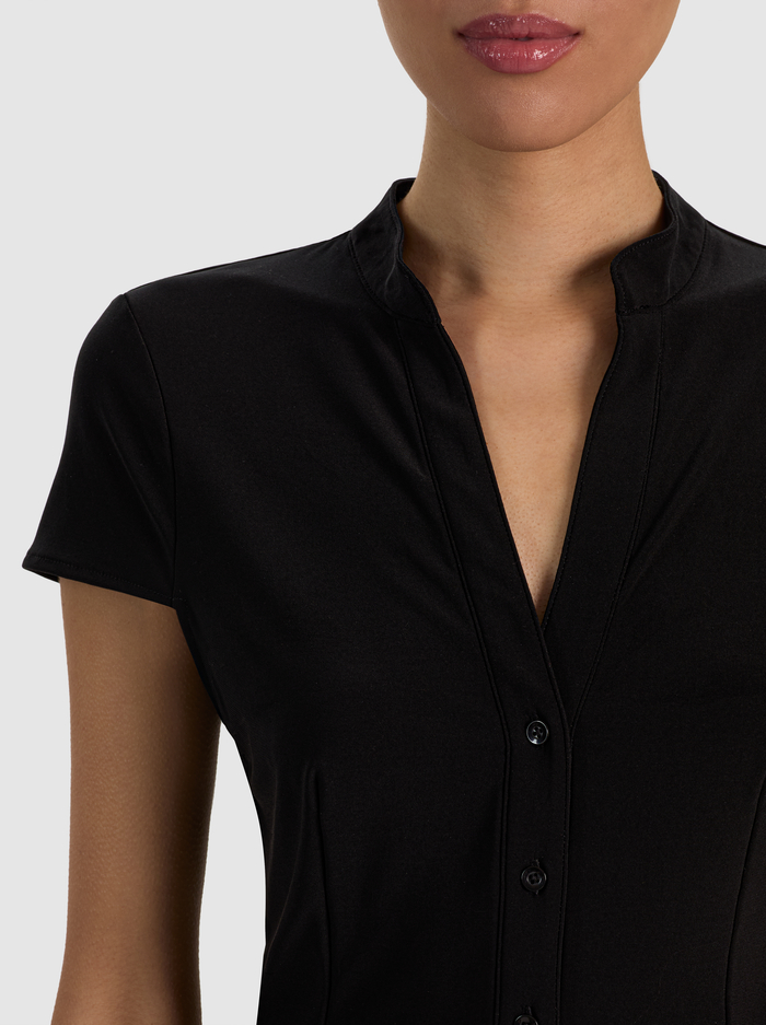 FREYA CAP SLEEVE TOP - BLACK image 3 - ALICE + OLIVIA