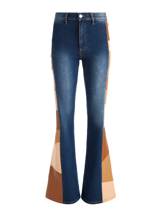 DARBY VINTAGE BLUE-SB VEGAN PATCHWORK JEAN