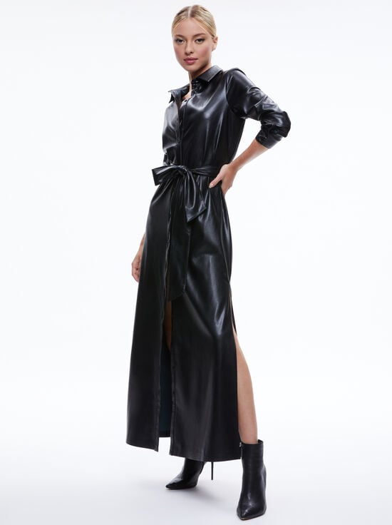 BLACK-CHASSIDY VEGAN DRESS
