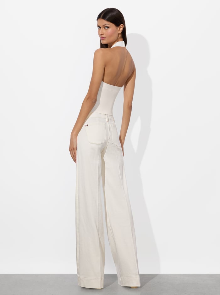 SLAY HEART FRONT JEAN - VANILLA image 2 - Alice And Olivia