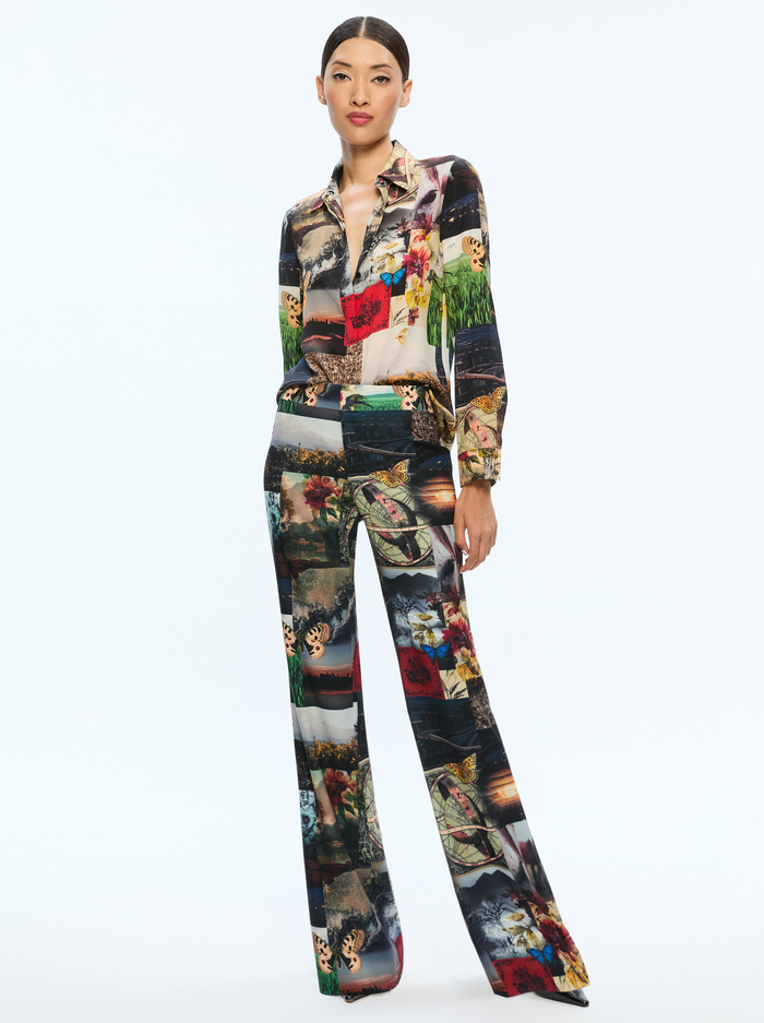LIVI PRINTED TROUSER - ECO FUSION image 1 - Alice And Olivia