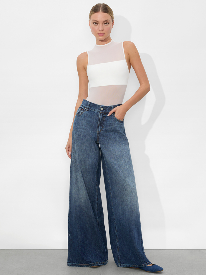 BRANSON JEAN - DARBY VINTAGE BLUE image 4 - Alice And Olivia