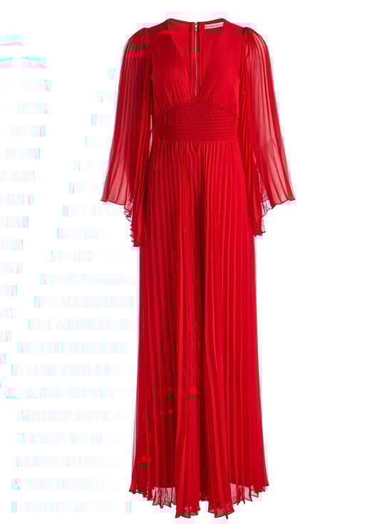 BRIGHT RUBY-BENNET PLEATED JUMPSUIT