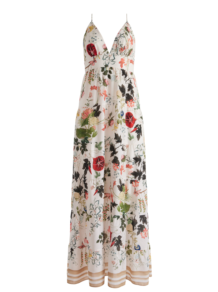 KAROLINA PANELED HALTER MAXI DRESS - BLUSH KISS VANILLA image 5 - Alice And Olivia