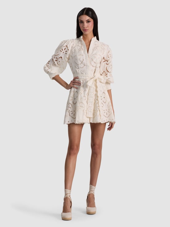 OFF WHITE-LUCY MINI SHIRT DRESS