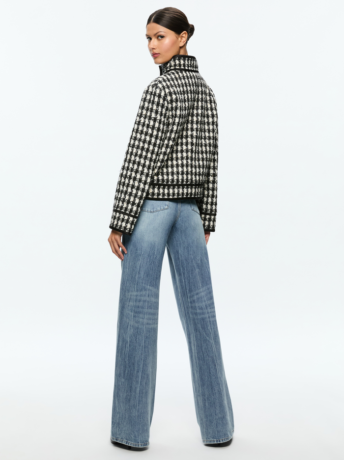 CORWIN JACKET - BLACK/WHITE image 2 - Alice And Olivia