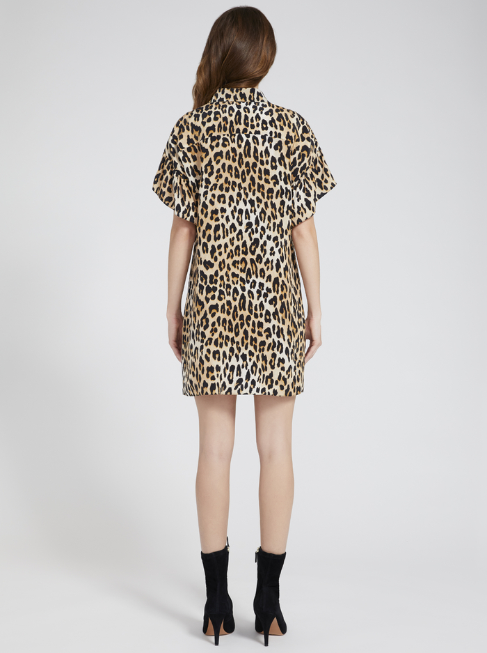 JUDE LEOPARD MINI DRESS - SPOTTED LEOPARD MULTI image 1 - Alice And Olivia