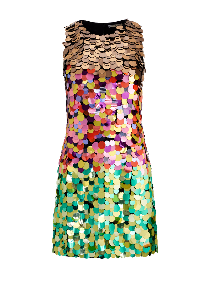 CLYDE MINI DRESS - MULTI image 5 - ALICE + OLIVIA