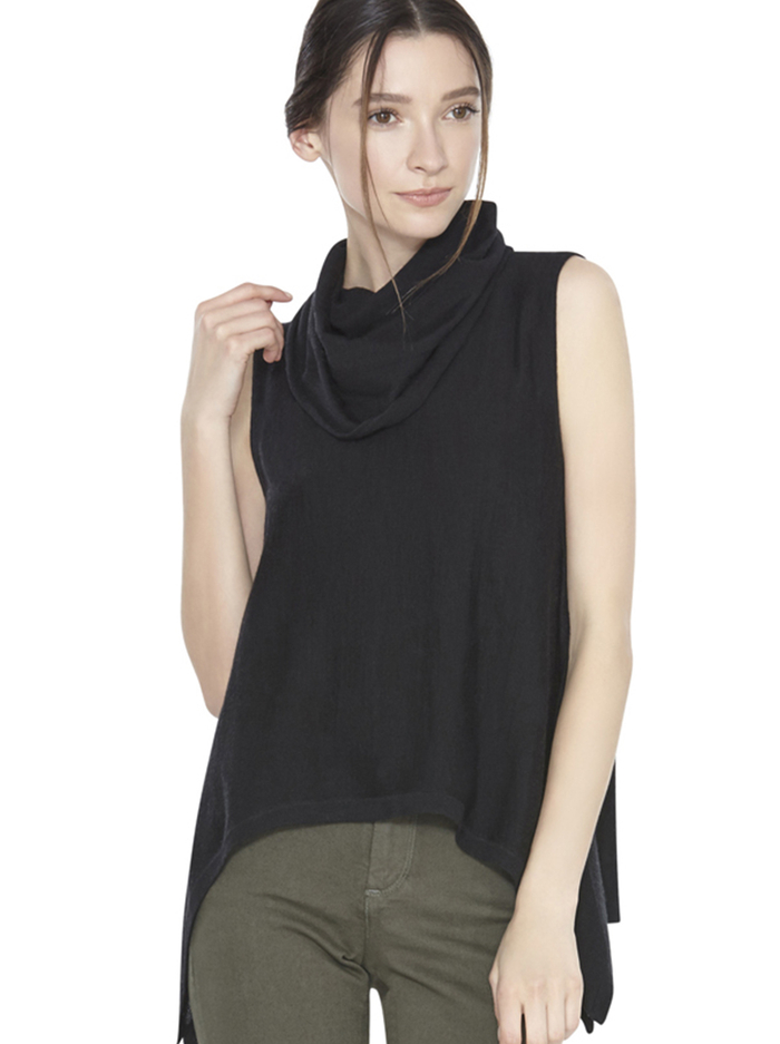 SHARRY SLEEVELESS TURTLENECK - BLACK image 3 - ALICE + OLIVIA