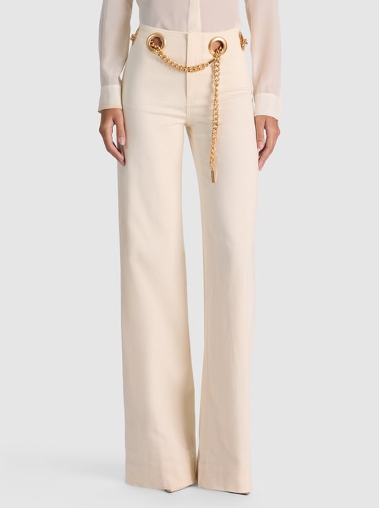 OFF WHITE-JASPER CHAIN BELT JEAN
