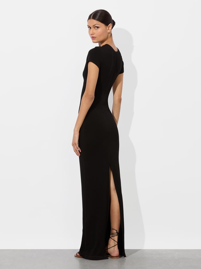 DELORA TWO WAY MAXI DRESS - BLACK image 2 - Alice And Olivia