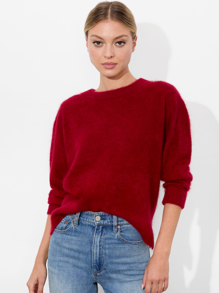 BARBRA PULLOVER - GARNET - Alice And Olivia
