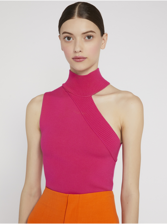 KIKI CUT OUT TANK - WILD PINK image 1 - Alice And Olivia