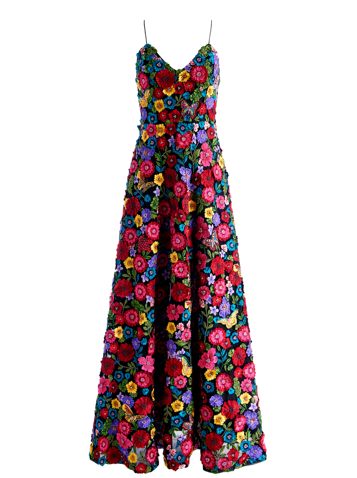 DOMENICA EMBELLISHED BALL GOWN - MULTI image 5 - ALICE + OLIVIA