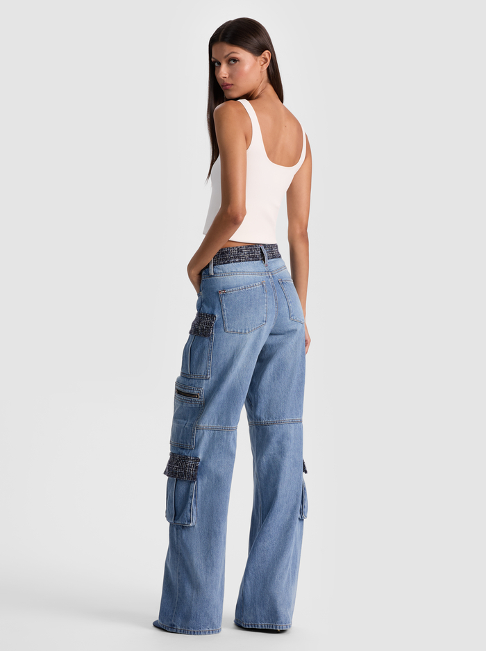 CAY CARGO JEAN - CELINE VINTAGE image 2 - Alice And Olivia