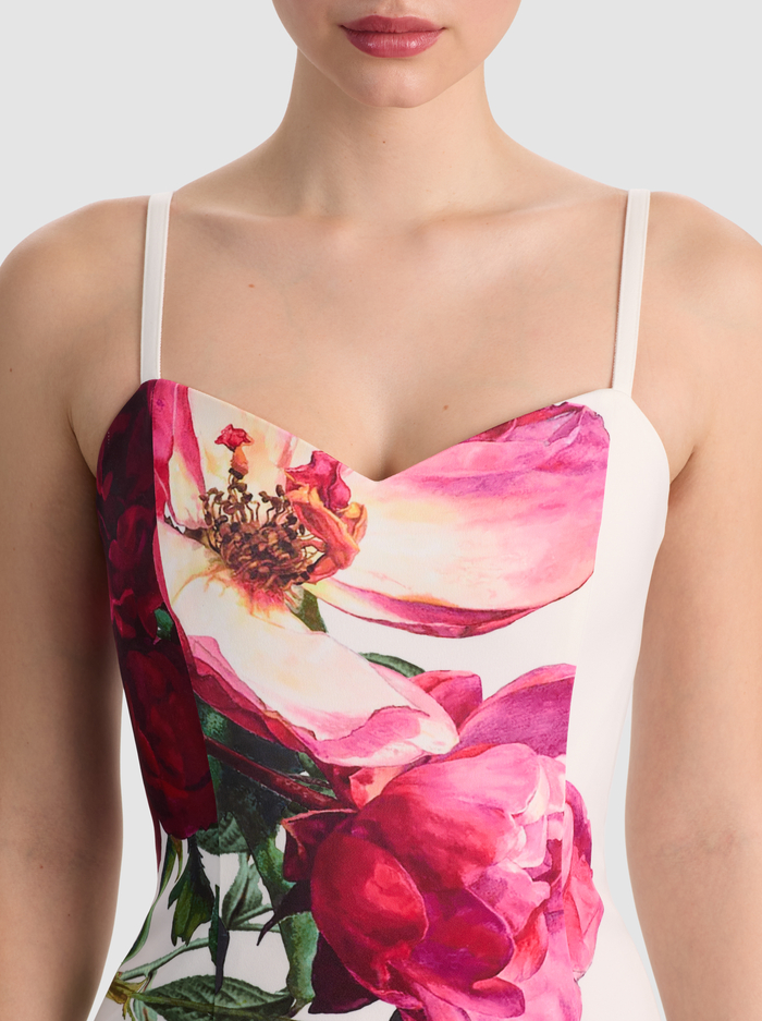 NINA MIDI DRESS - EMPRESS BLOOM OFF WHITE image 1 - ALICE + OLIVIA