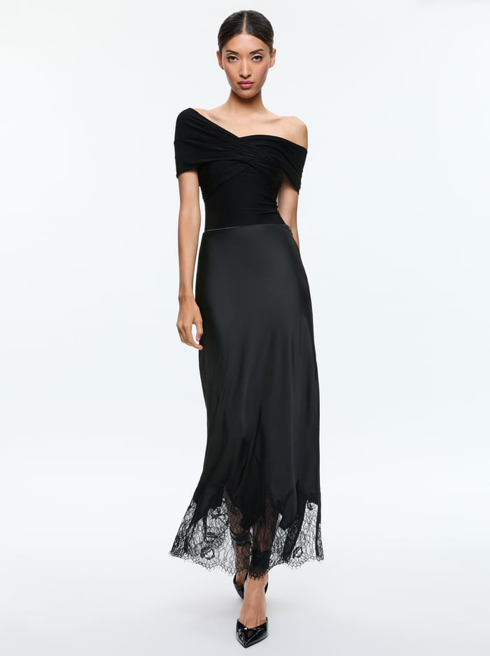 MAEVE SLIP SKIRT - BLACK image 1 - Alice And Olivia