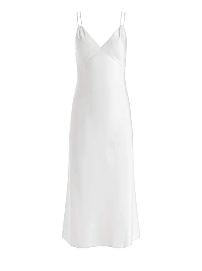 KIRO SLIP DRESS - OFF WHITE image 5 - Alice And Olivia