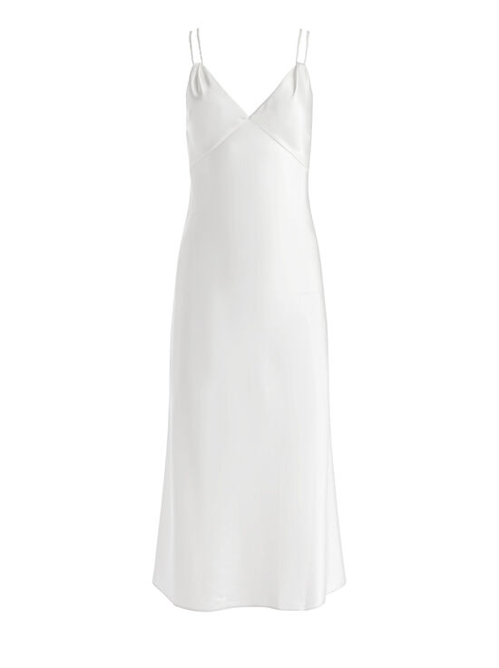 OFF WHITE-KIRO SLIP DRESS
