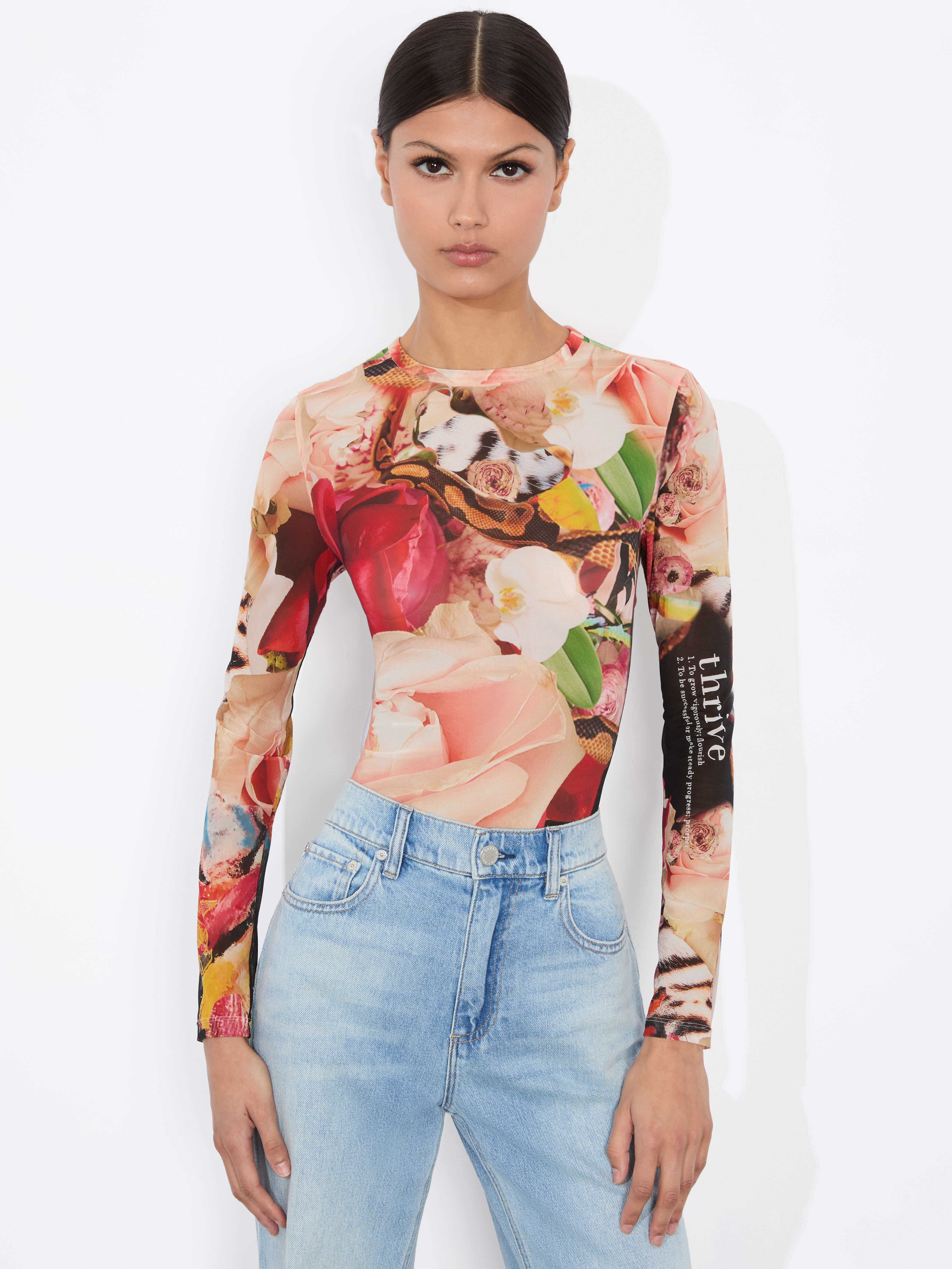 誠実 X A+o Kelly Olivia + Alice | Thrive In Top Mesh Delaina Dabbah ワンピース