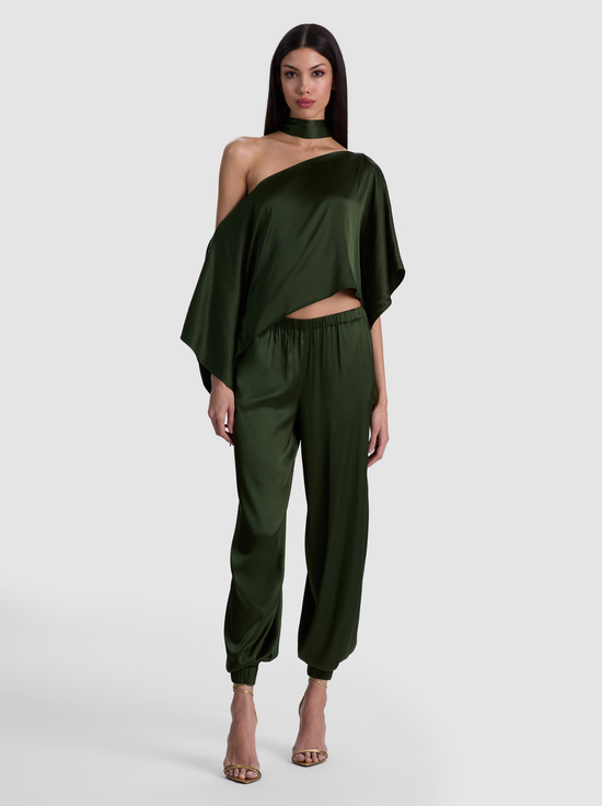 RITA DRAPED TOP WITH SCARF