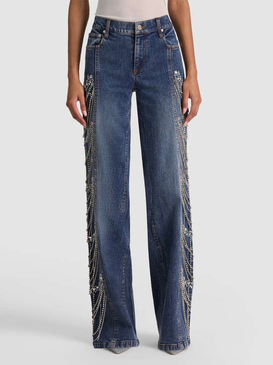 BROOKLYN BLUE-ROXIE EMBELLISHED JEAN