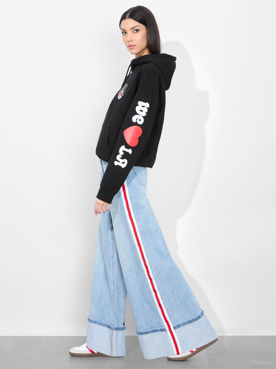 BLACK-WE HEART LA HOODIE