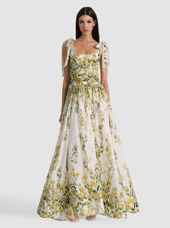 FRESH AIR BUTTER-HAVEN FLARED MAXI DRESS