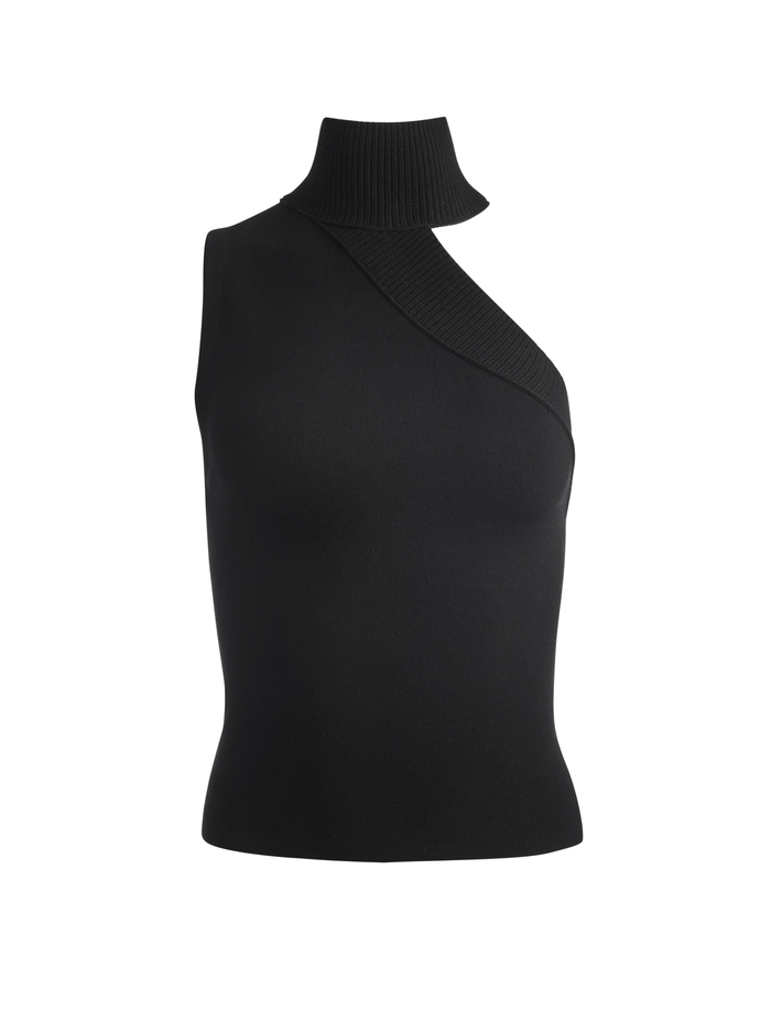 KIKI CUT OUT TANK - BLACK image 5 - Alice And Olivia