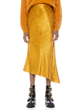 MAEVE ASYMMETRICAL SLIP SKIRT  - AUTUMN GOLD