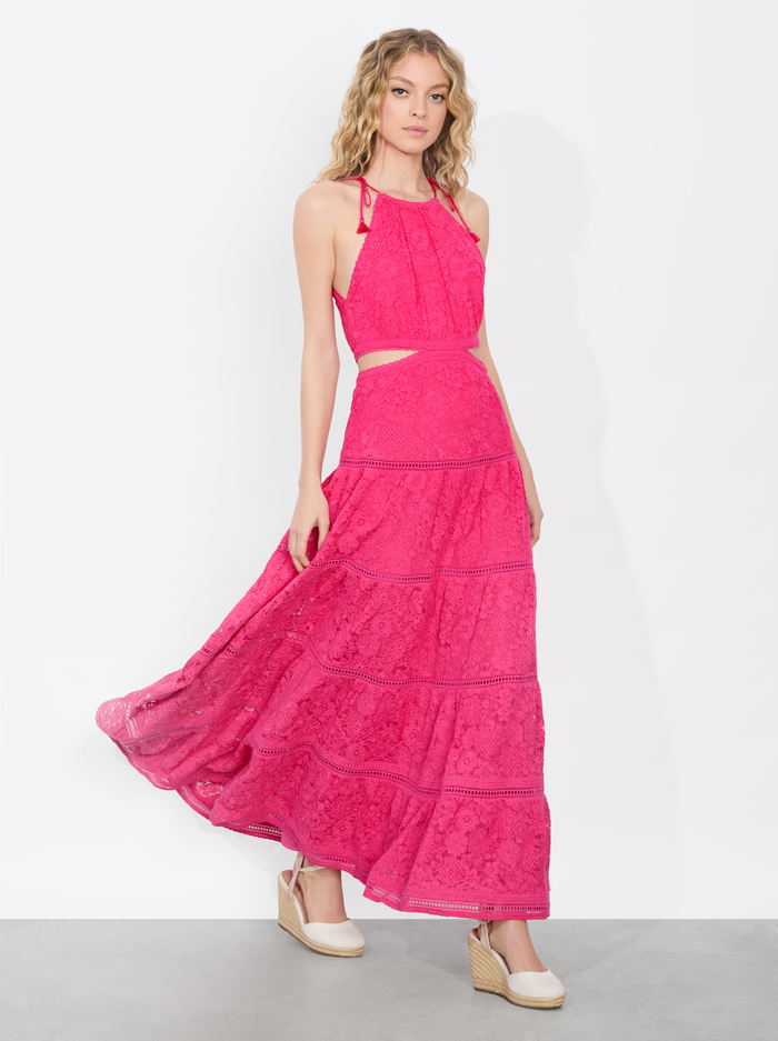 MYRTICE MAXI DRESS - RASPBERRY image 4 - Alice And Olivia