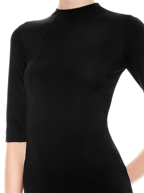 BLACK-DELORA MIDI DRESS