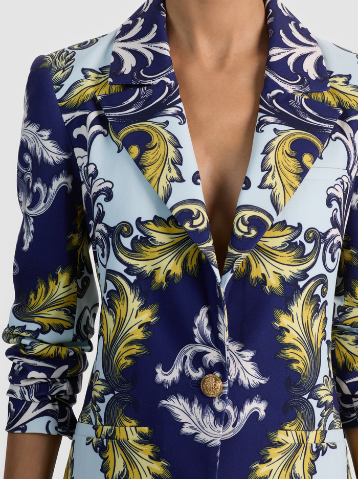 HOPE FITTED BLAZER - ANTIQUE SCROLL image 3 - ALICE + OLIVIA