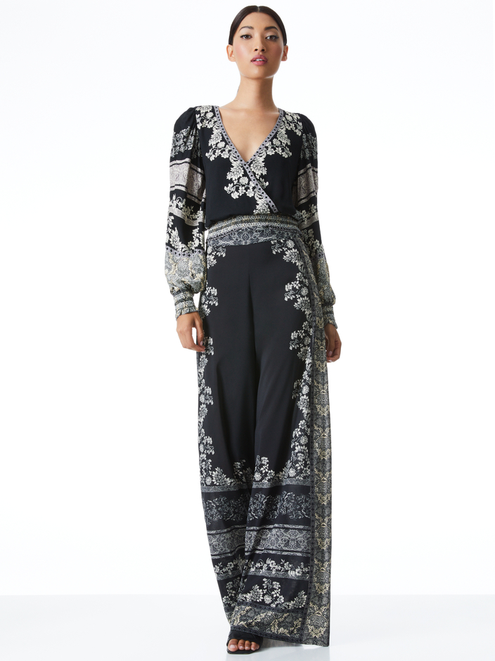 CATHERINE TOP + ATHENA WIDE LEG PANT - 