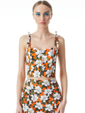 BECCY FRONT BUTTON BUSTIER - BLOSSOM