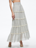 AISHA TIERED MAXI SKIRT - REPUBLIC GEO