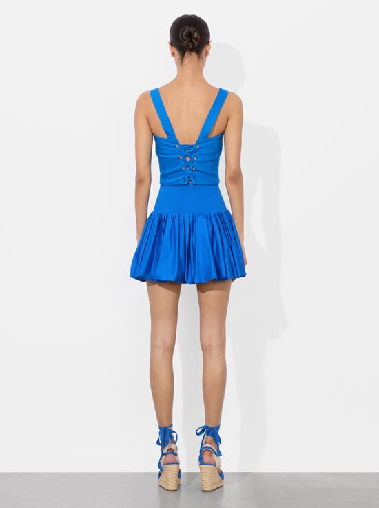 TRUE BLUE-ARDEN DROP WAIST MINI SKIRT