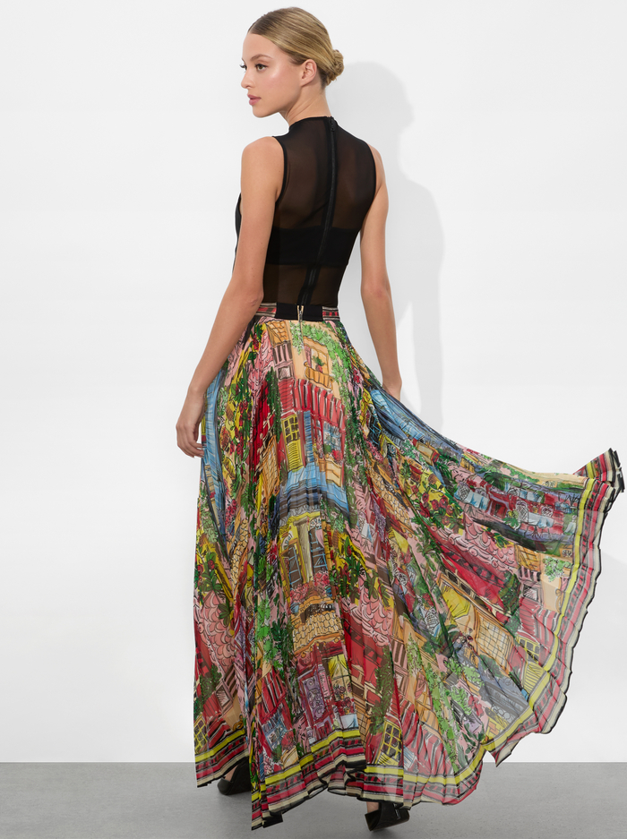 KATZ PLEATED MAXI SKIRT - VACATION DREAMS image 3 - Alice And Olivia