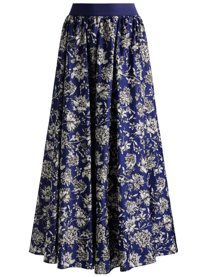 NILDA MAXI SKIRT - BLOOMING WILD INDIGO image 5 - Alice And Olivia