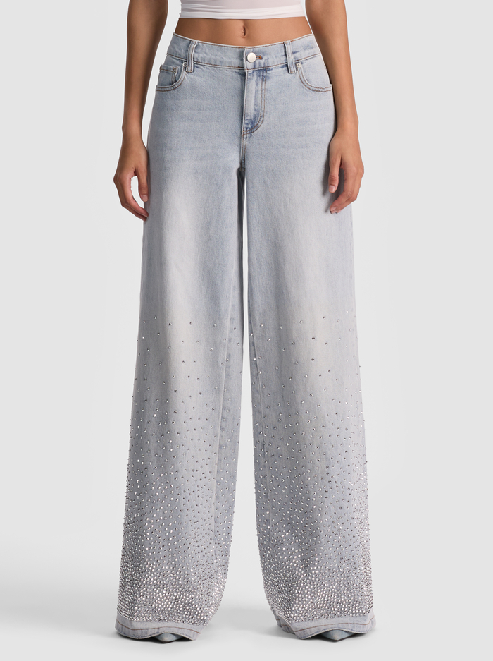 AMAZING EMBELLISHED JEAN - ROCKSTAR BLUE - Alice And Olivia