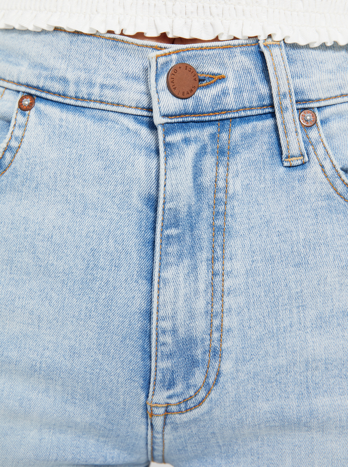 STUNNING HIGH RISE STRAIGHT LEG - BABY BLUES image 6 - Alice And Olivia